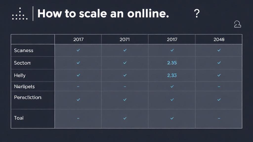 Jak skalować sklep internetowy?. Tabela kluczowych metryk skalowania Jak skalować sklep internetowy?. Tabela kluczowych metryk skalowania