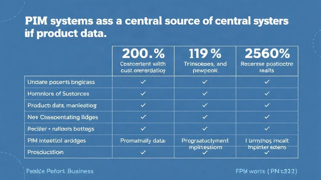 Systemy PIM (Product Information Management) jako centralne źródło danych o produktach. Tabela: najważniejsze funkcje systemu PIM a wpływ na biznes Systemy PIM (Product Information Management) jako centralne źródło danych o produktach. Tabela: najważniejsze funkcje systemu PIM a wpływ na biznes